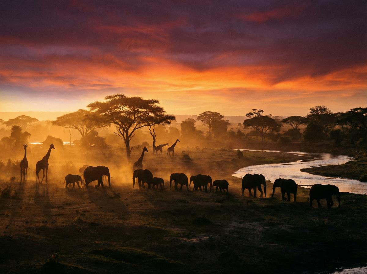 推特非洲动物视频